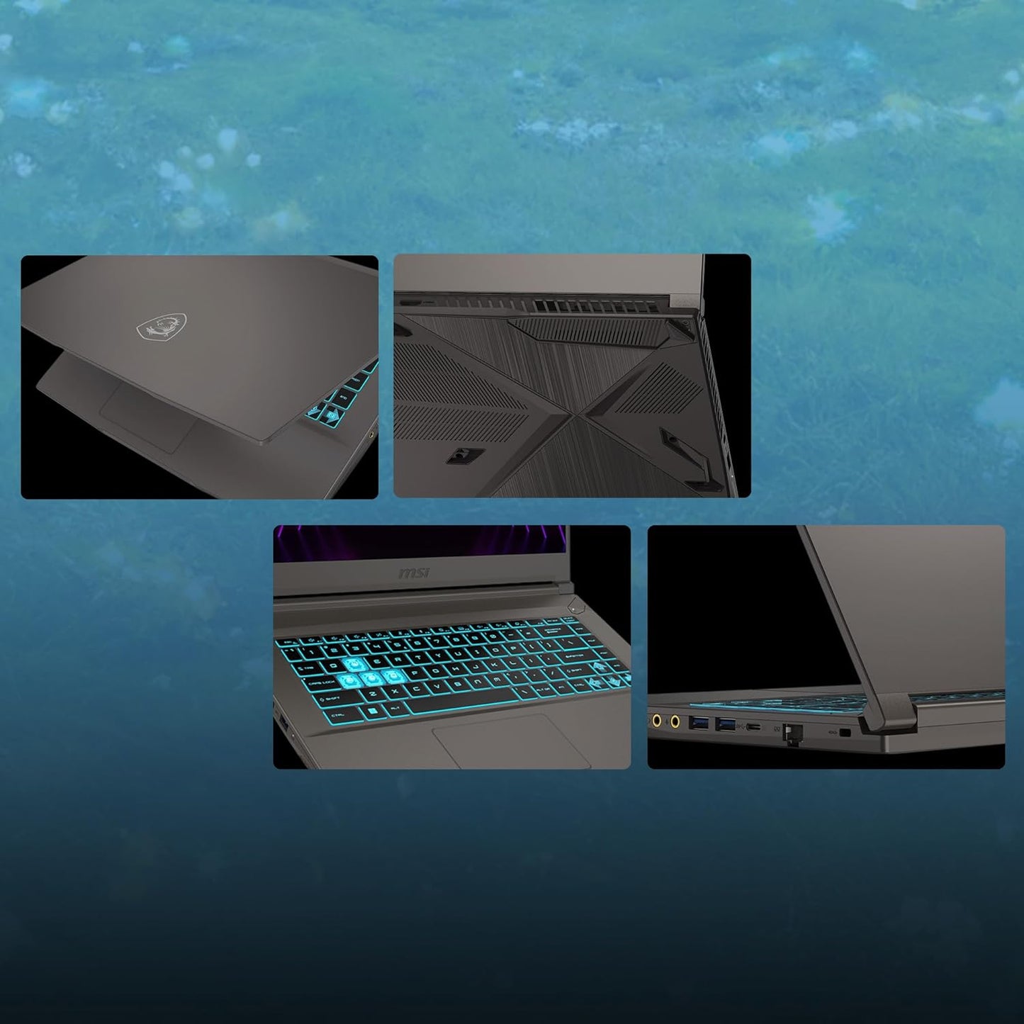 MSI Thin 15 B13UC Gaming Laptop (Cosmos Gray) i5-13420H | 8GB RAM | 512GB SSD