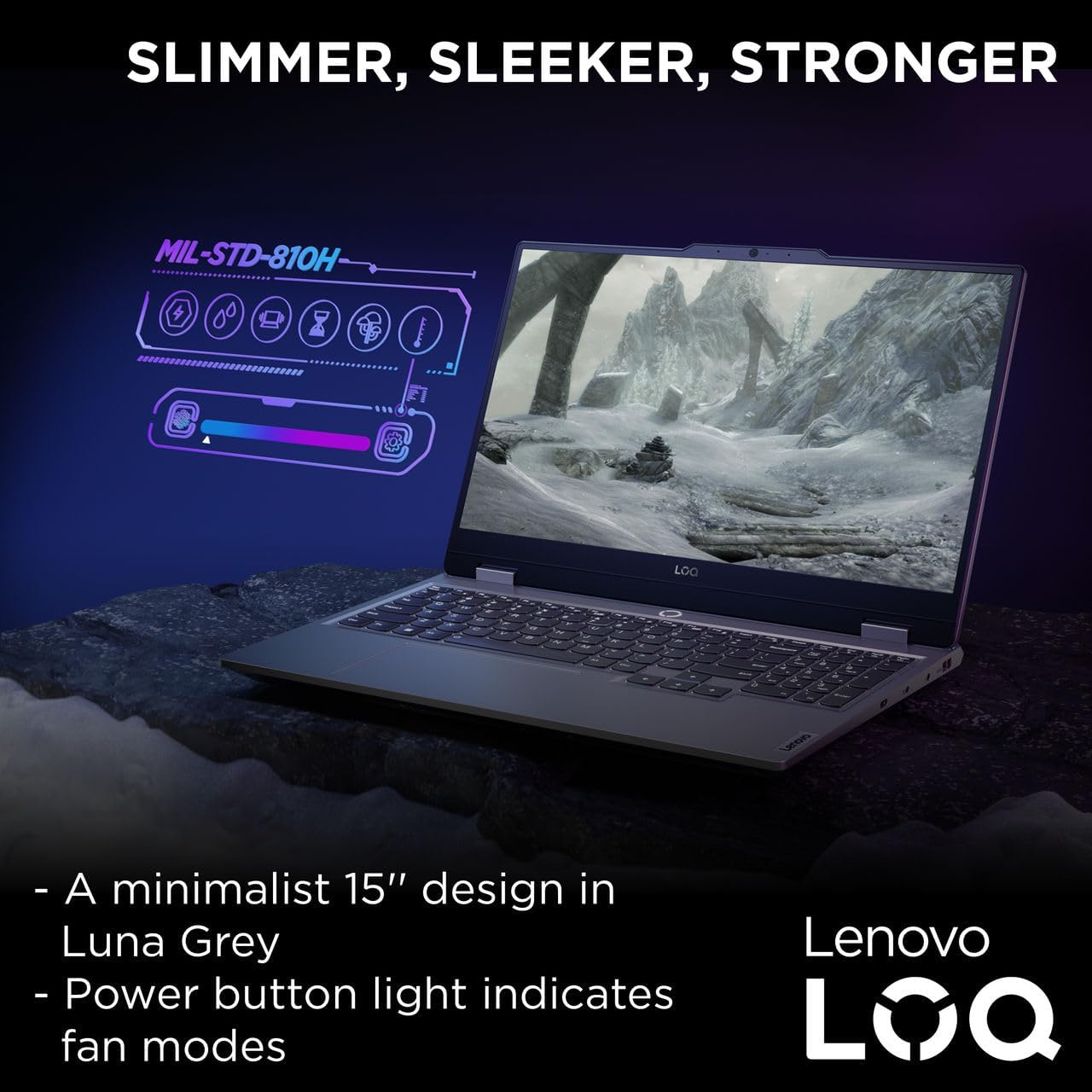 Lenovo LOQ 15IAX9 Gaming Laptop with LA1 AI Chip 16GB RAM, 512GB SSD