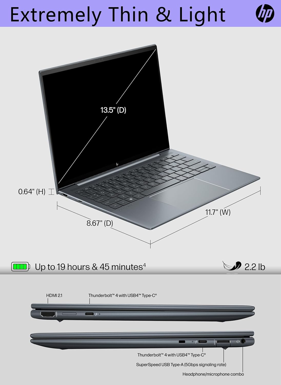 HP Dragonfly G4 13.5" WUXGA (32GB RAM |2TB PCIE SSD)