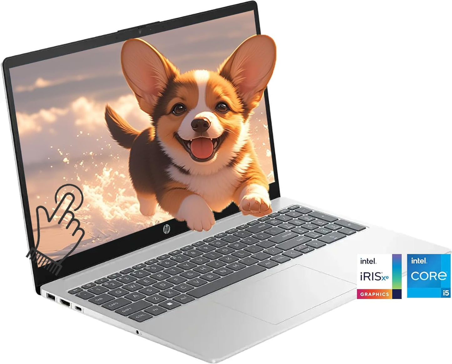 HP 15.6" Touchscreen Laptop 15 INCH HD Student Laptops, 12th Gen Intel 10 Cores Processor