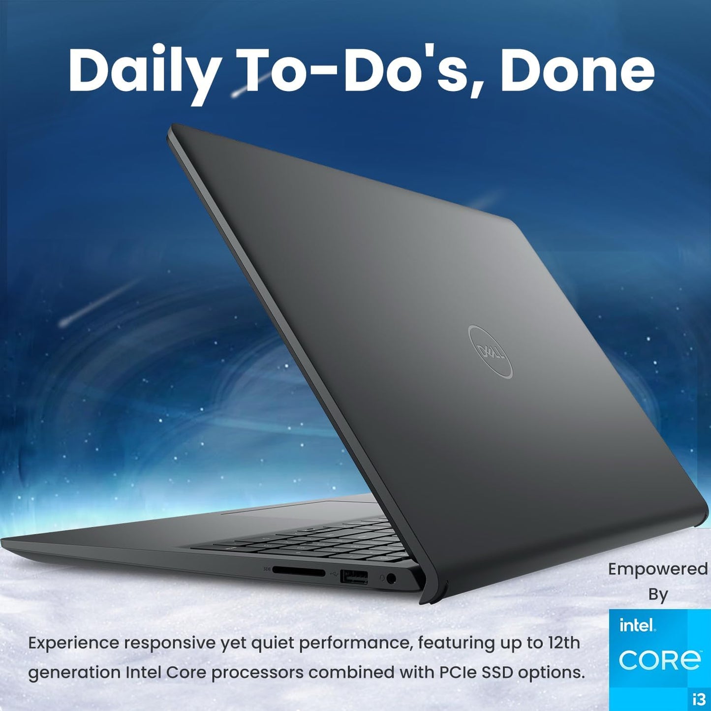 DELL Inspiron 3000 Series 3520 Laptop 8GB RAM, 256GB PCIe SSD, SD Card Reader