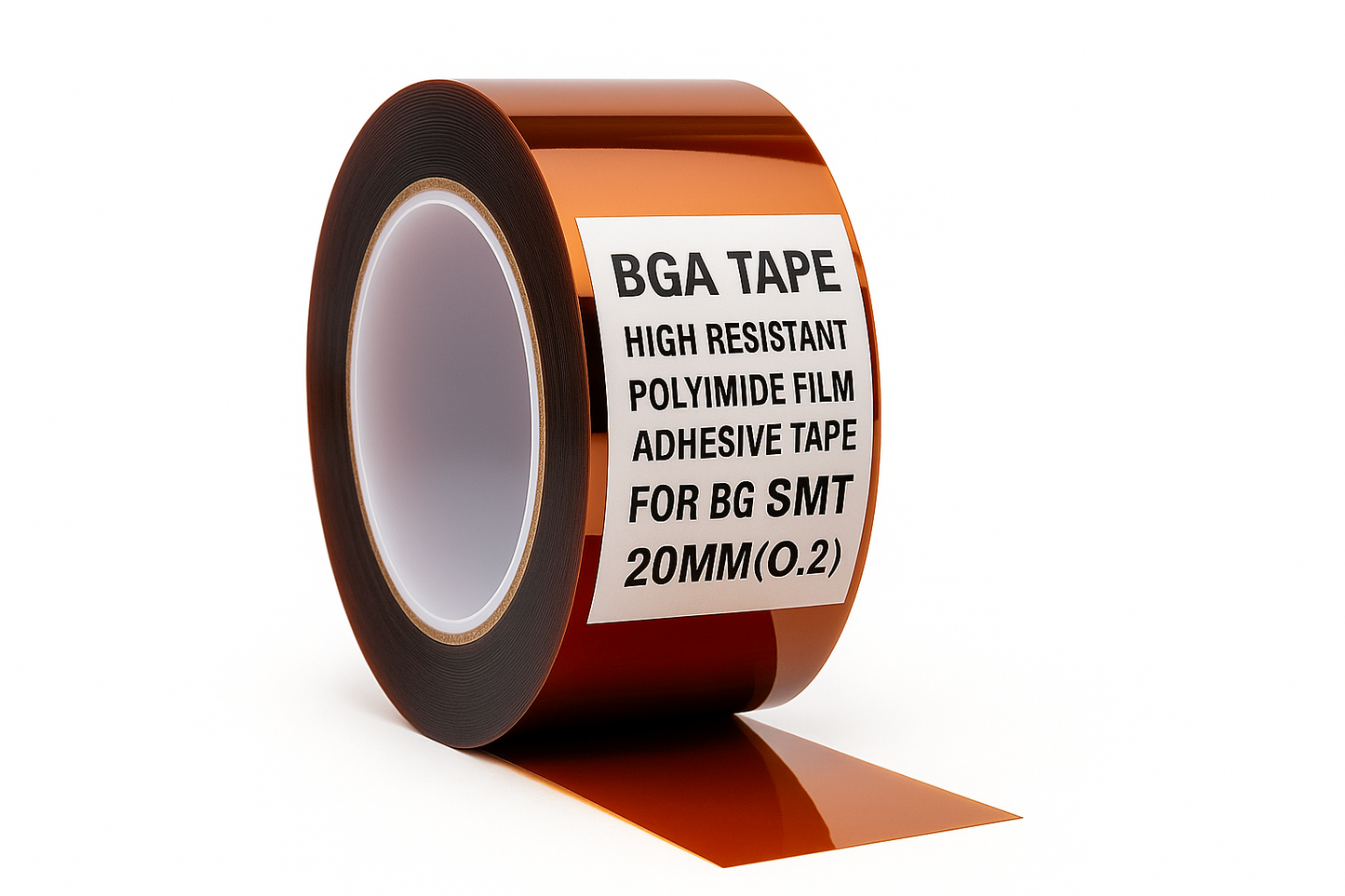 BGA TAPE HIGH RESISTANT POLYIMIDE FILM ADHESIVE TAPE FOR BGA SMT 20MM(NO.2)