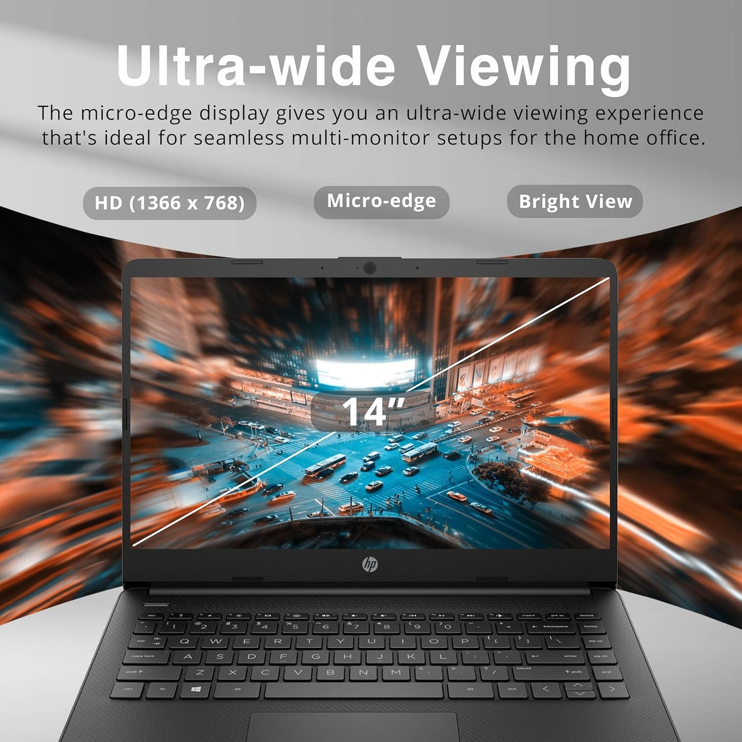 HP 2022 Stream 14 Intel Celeron N4120, 4GB RAM, 64GB SSD,