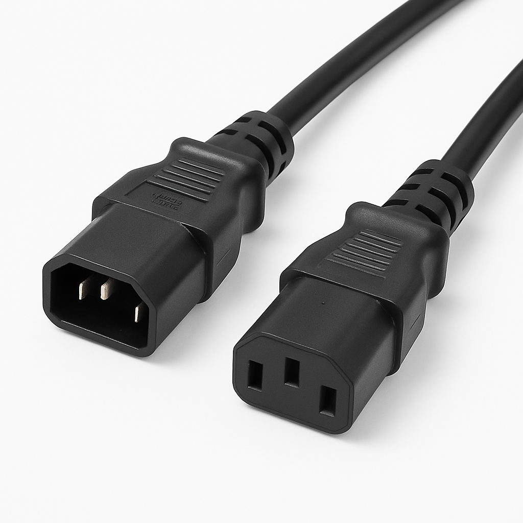 CONNECTOR POWER MALE TO FEMALE FOR COMPUTER / MALE TO FEMALE CONNECTOR POWER AC POWER PLUG COMPUTER