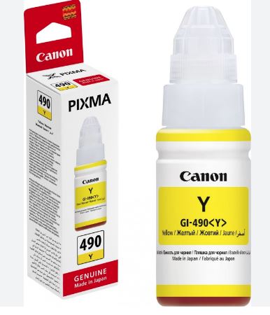 INKJET CANON 490 YELLOW INK