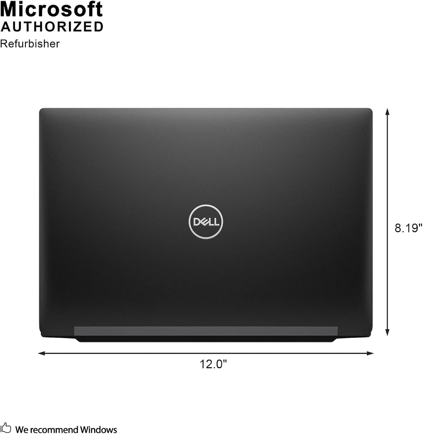 Dell Latitude 7390 Laptop, 13.3-Inch Fhd Touch Display, Intel Core I5-8350U Upto 3.6Ghz, 8Gb Ram, 256Gb Ssd, Wi-Fi, Bluetooth