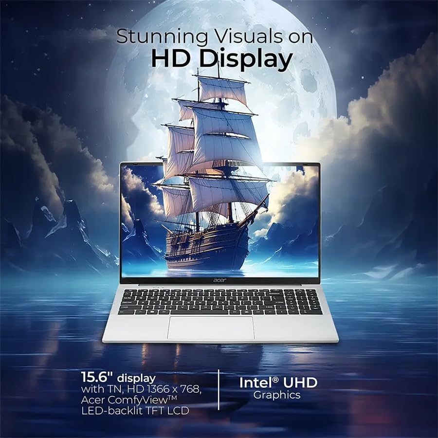 Acer Aspire 3 Laptop with 15.6" FHD IPS Anti-glare Display 8GB RAM, 512GB SSD, Integrated Intel UHD Graphics