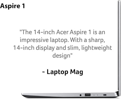 acer Aspire 1 Intel Celeron N4500 Laptop 4GB 64GB Full HD Display Microsoft Office 365 Windows 11 S
