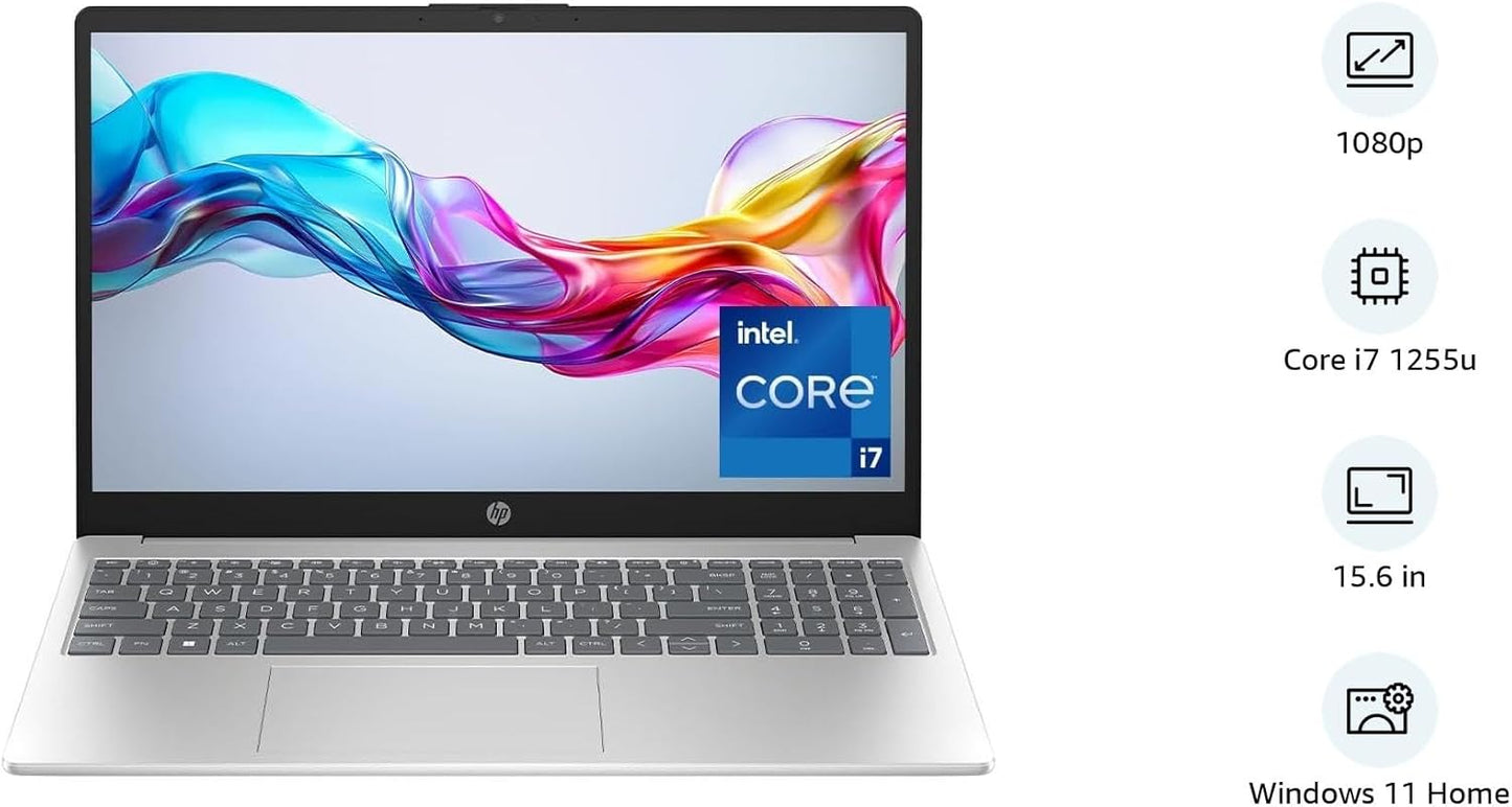 HP Laptop 15-fd0111ne, 15.6" Full HD Display, Intel® Core™ i7-1255U