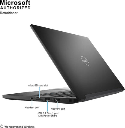 Dell Latitude 7390 Laptop, 13.3-Inch Fhd Touch Display, Intel Core I5-8350U Upto 3.6Ghz, 8Gb Ram, 256Gb Ssd, Wi-Fi, Bluetooth
