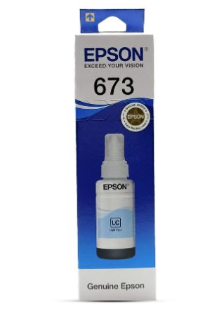 INK BOTTLE EPSON T673 CYAN