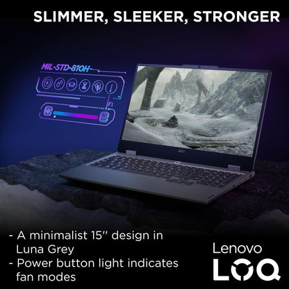 Lenovo LOQ 15IAX9 Gaming Laptop with LA1 AI Chip 16GB RAM, 512GB SSD