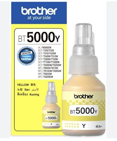 BROTHER INK BOTTLE BT5000 YELLOW