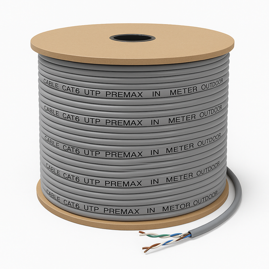CABLE CAT6 UTP 305MTR PREMAX IN METER OUTDOOR
